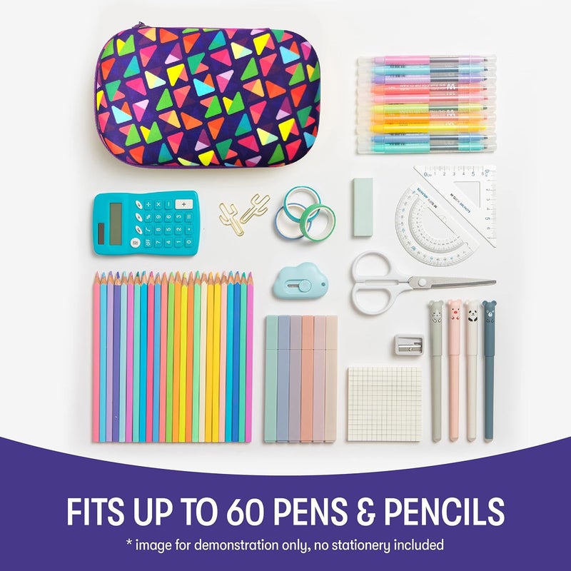 Zipit Purple Pencil Box for Girls | Pencil Case for School | Organizer Pencil Bag | Large Capacity Pencil Pouch - Image 4